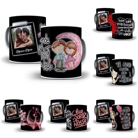 10 Arte para Caneca Dia dos Namorados em Photoshop