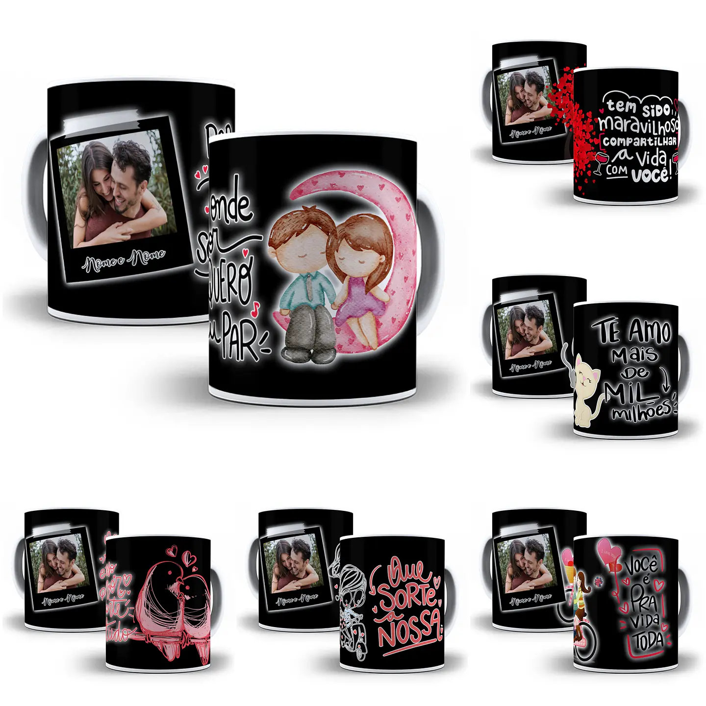10 Arte para Caneca Dia dos Namorados em Photoshop 1