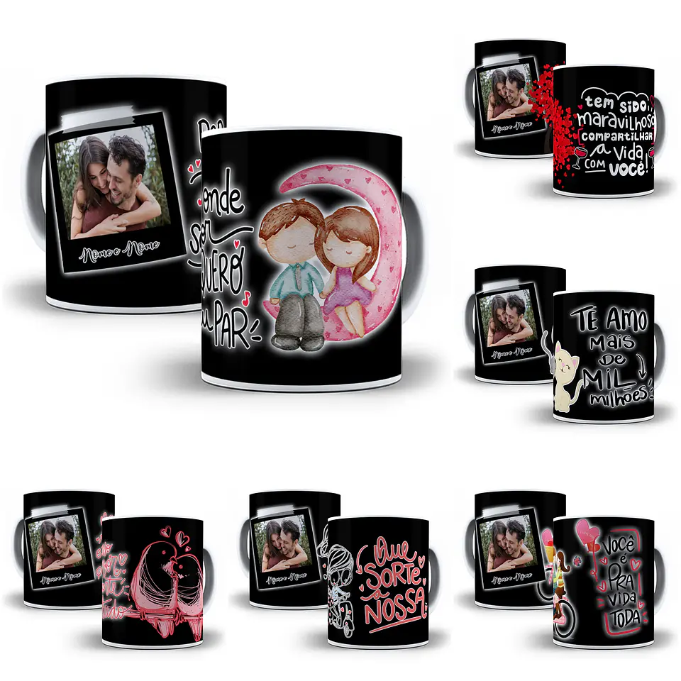 10 Arte para Caneca Dia dos Namorados em Photoshop 1