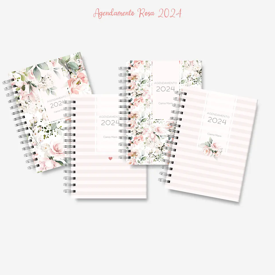Arquivo Miolo Agenda Agendamento Rosa A5 2024 em Pdf 2