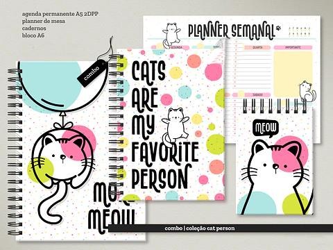 Arquivo Combo Encadernação Gatinhos 2024 em Pdf 