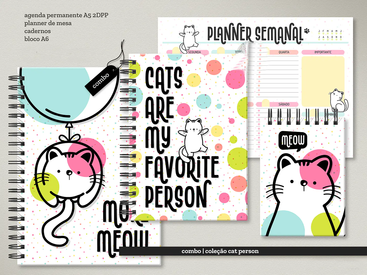 Arquivo Combo Encadernação Gatinhos 2024 em Pdf  1