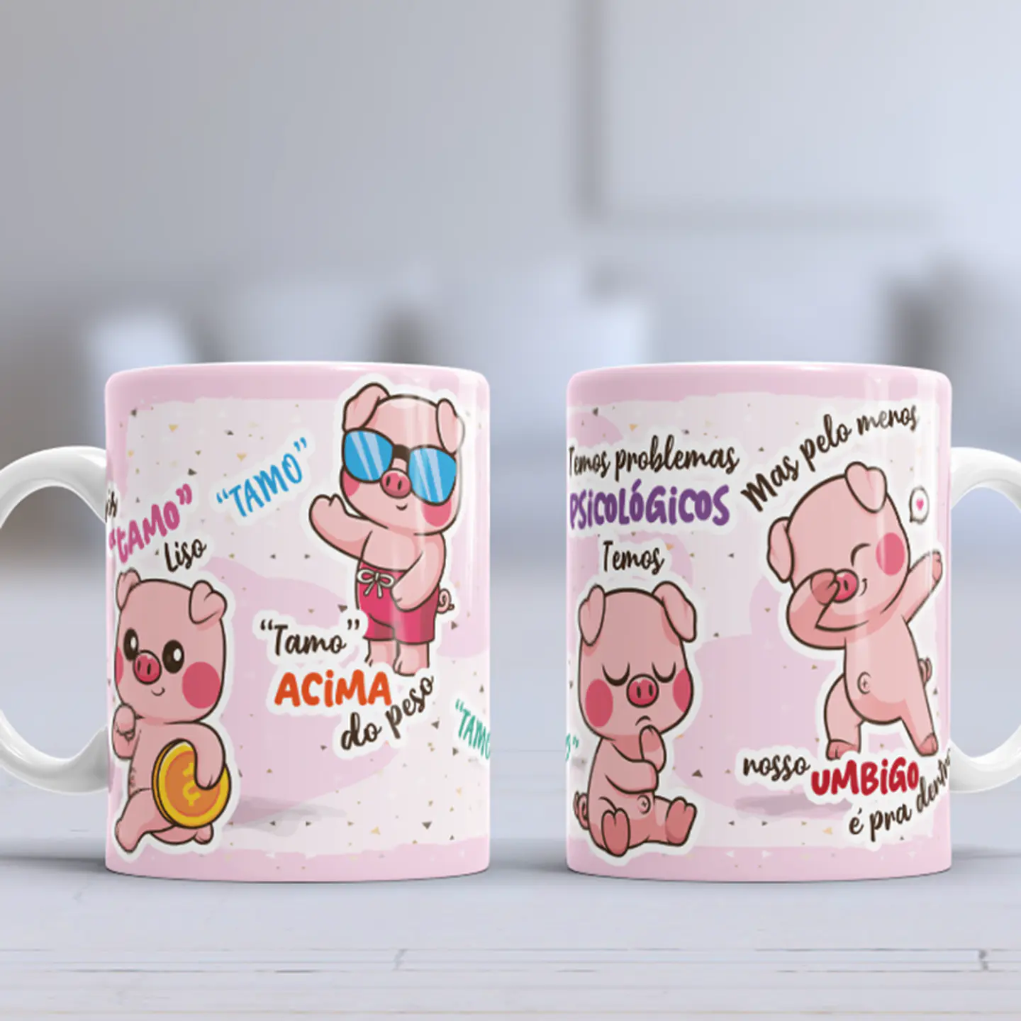 2 Arte Caneca Camisa Pig o Porco Arquivo Png 3