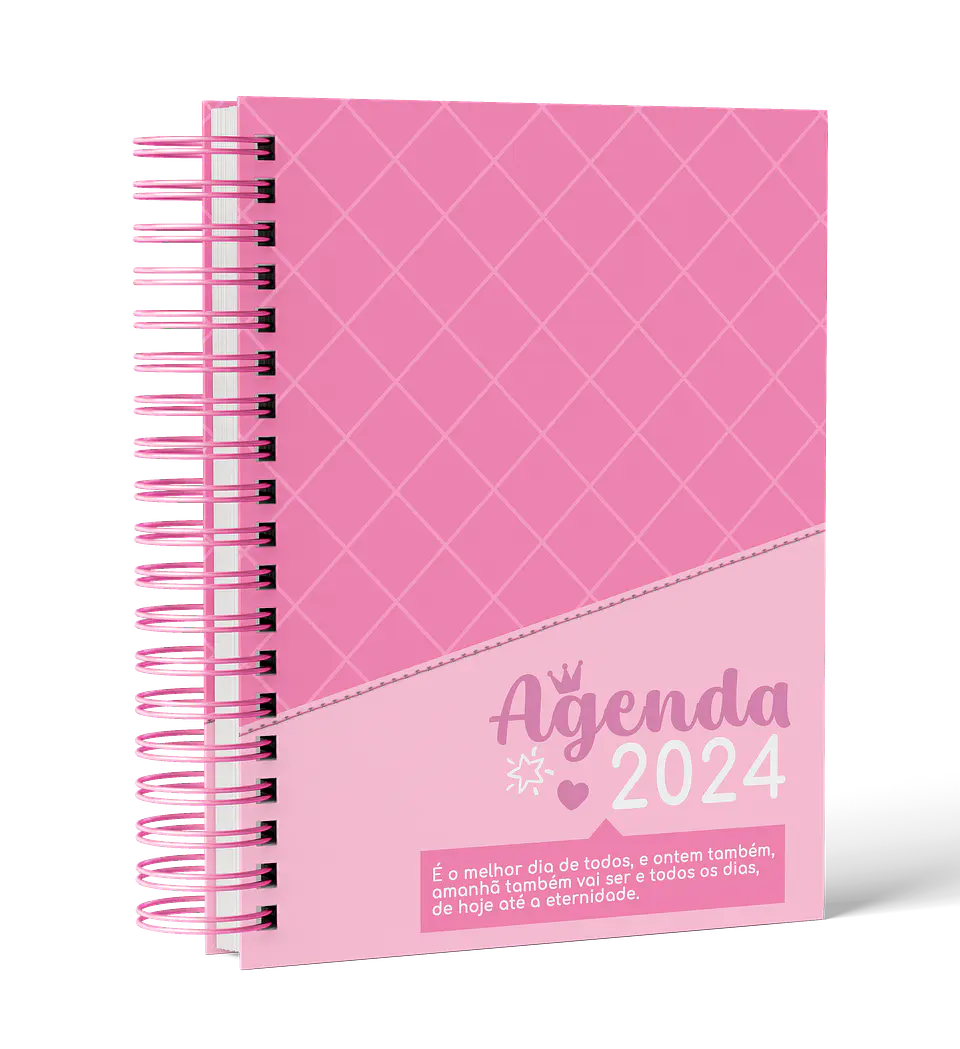 Arquivo Agenda e Caderno Rosa Menina Pink 2024 em Pdf   2