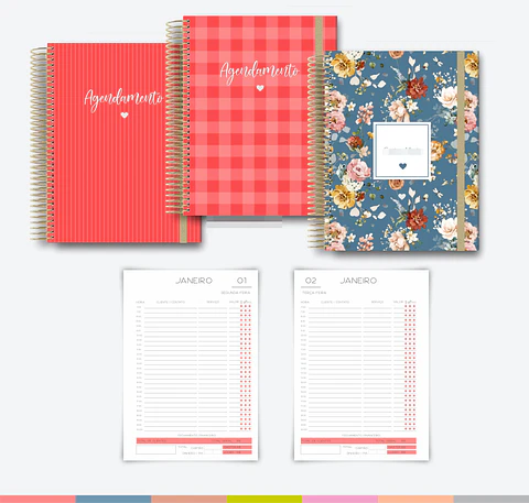 Arquivo Miolo Agenda Coloridas A5 2024 em Pdf  