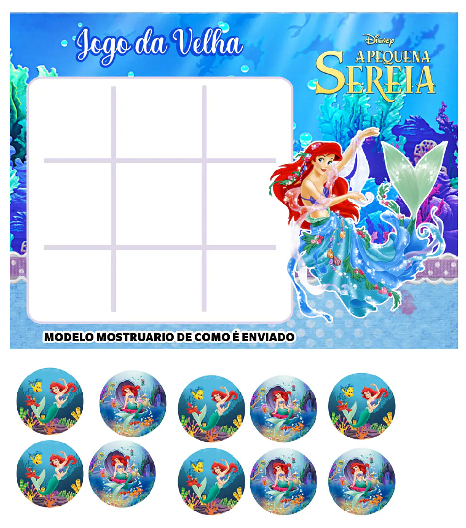 88 Arquivos Jogo da Velha Infantil Personagens em Pdf  3