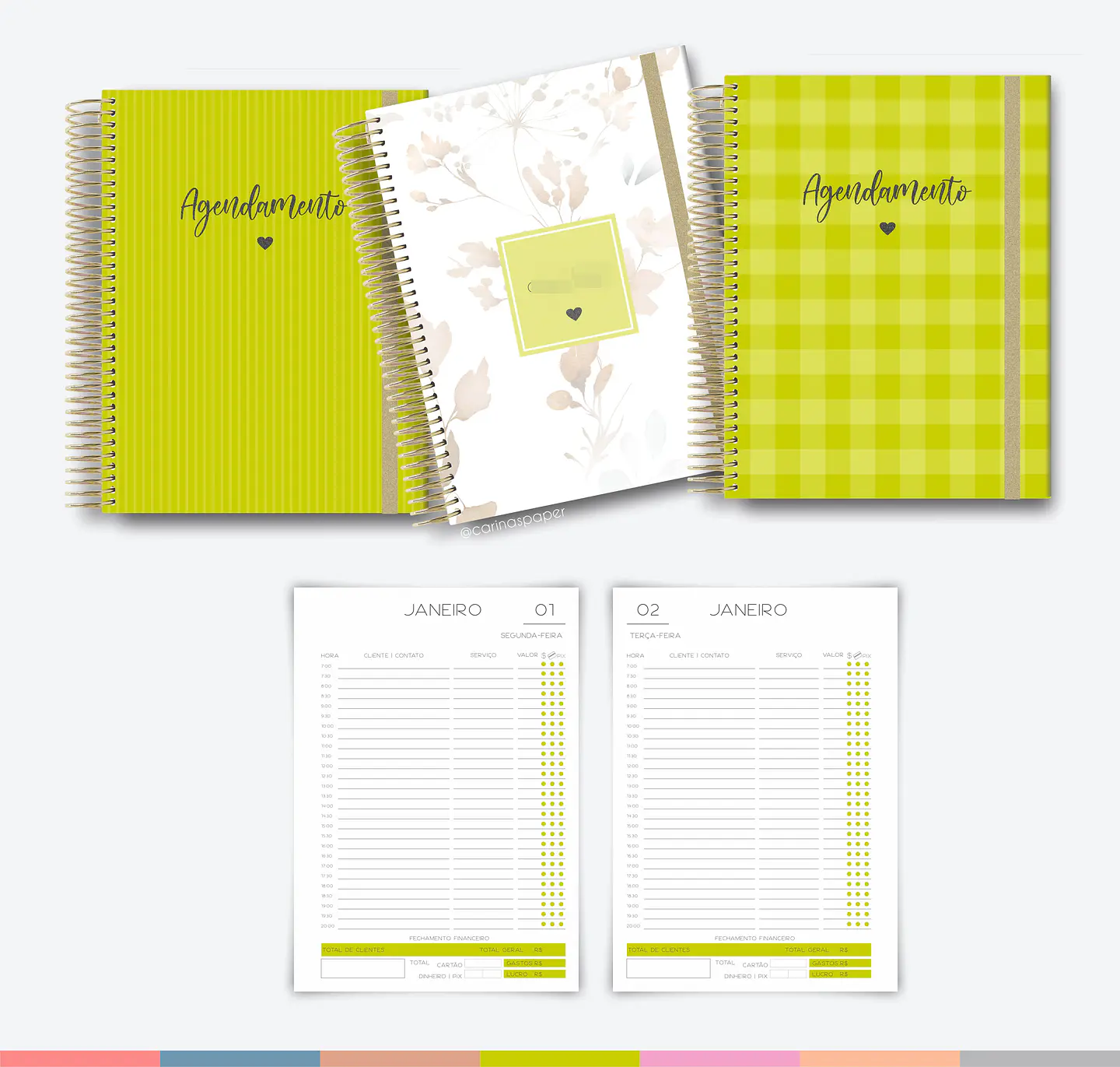 Arquivo Miolo Agenda Coloridas A5 2024 em Pdf   4