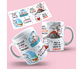 2 Artes para Caneca Flork Canudinho Frases Arquivos Png 