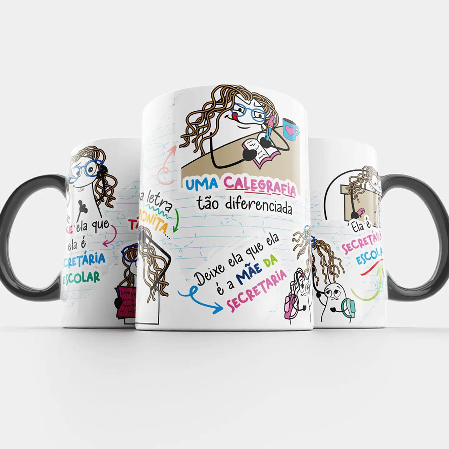 Arte Caneca Ela é Secretária Escolar - Secretária Escola Png 6