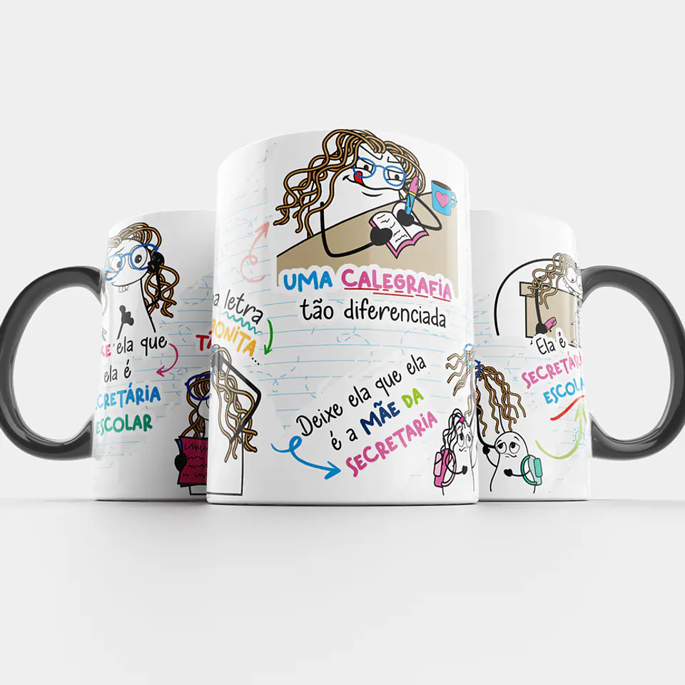 Arte Caneca Ela é Secretária Escolar - Secretária Escola Png 6