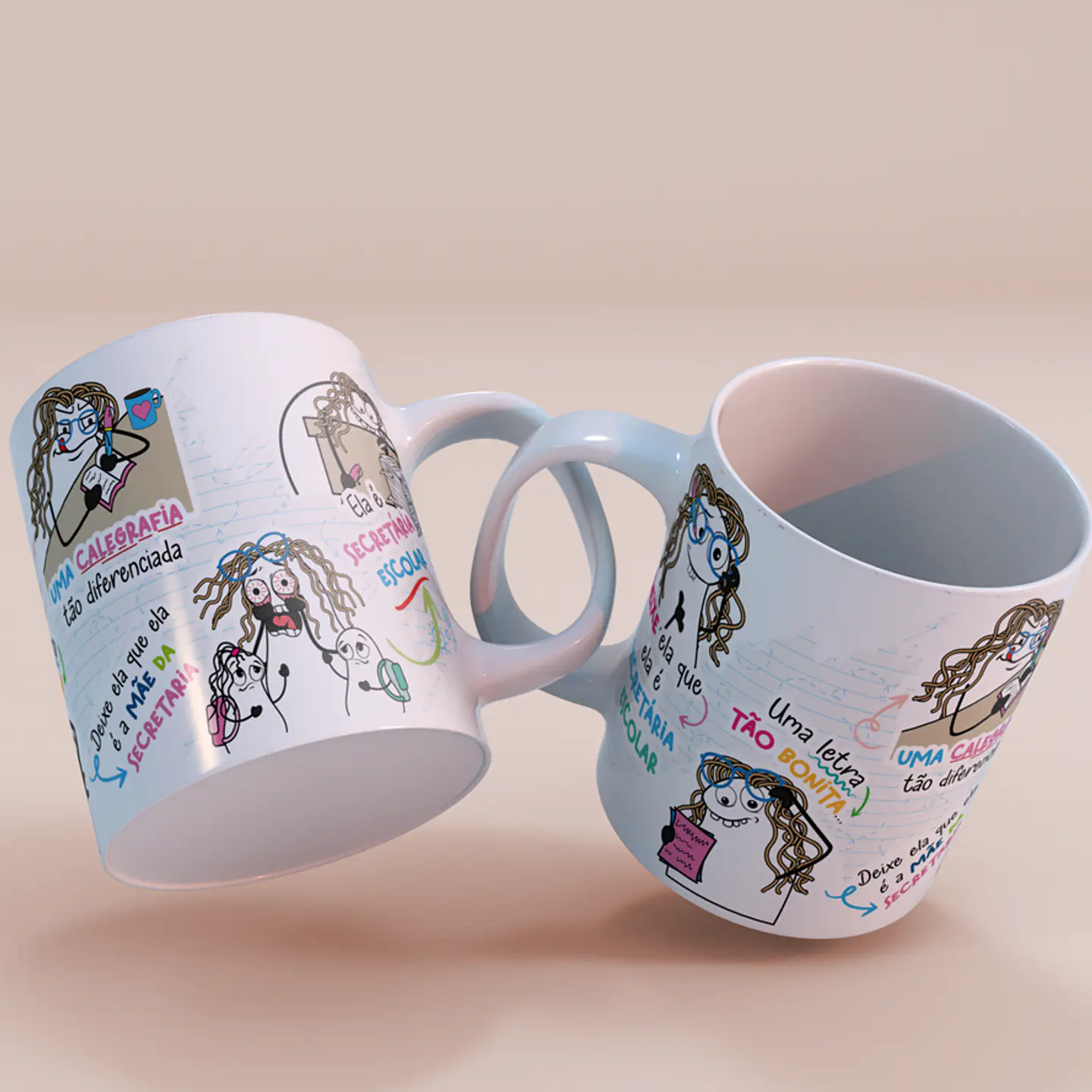 Arte Caneca Ela é Secretária Escolar - Secretária Escola Png 7