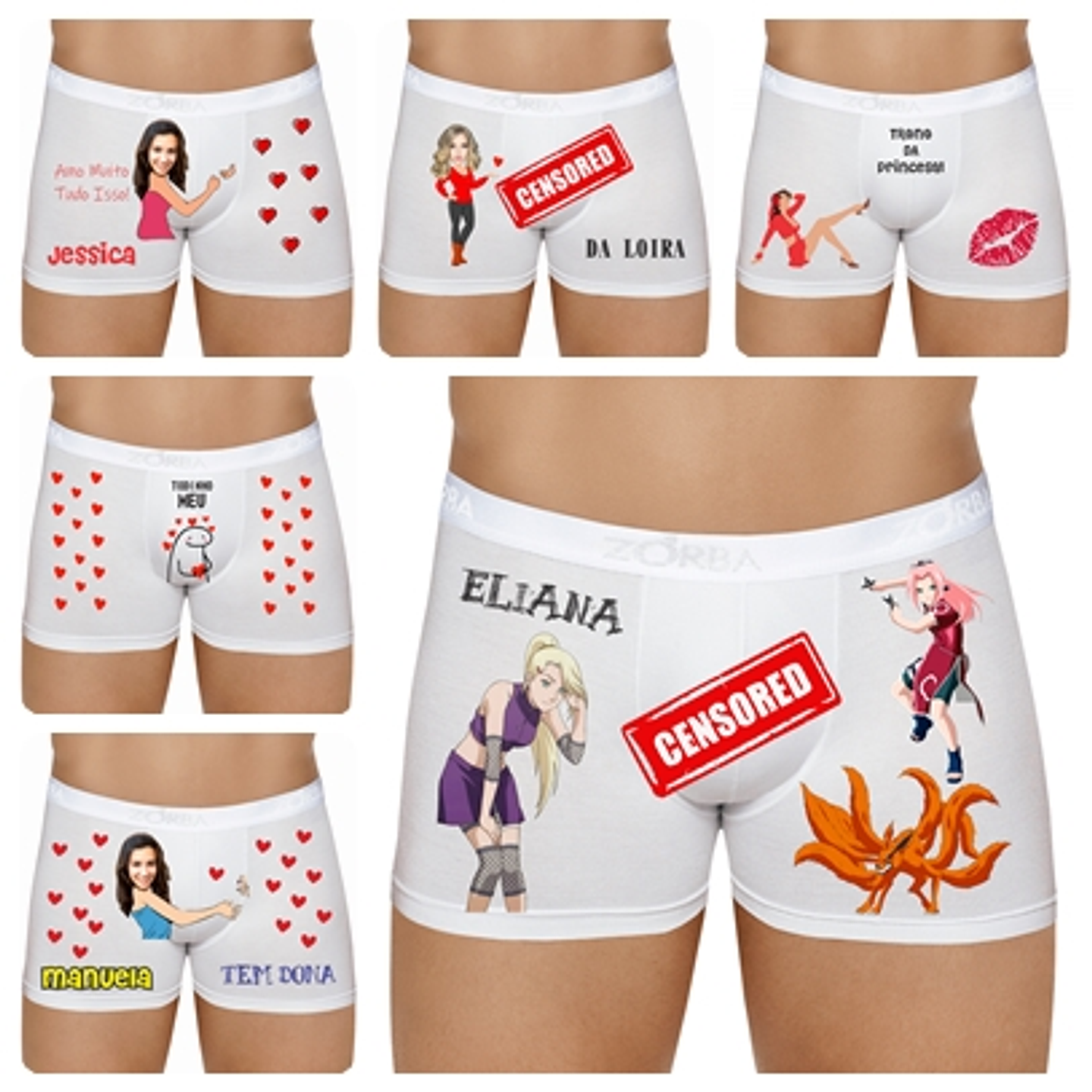 22 Artes para Cuecas e Calcinha Frases Engraçadas Dia dos Namorados em Corel Draw 2