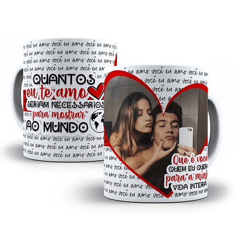 12 Arte para Caneca Dia dos Namorados em Photoshop 