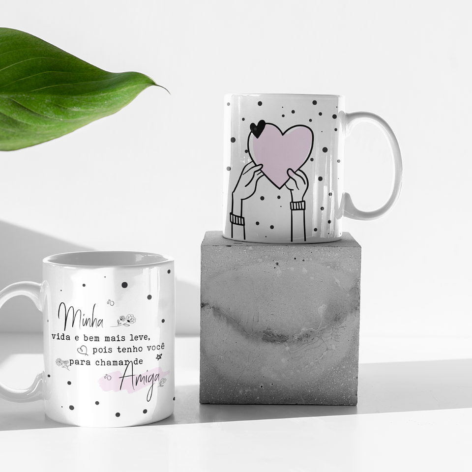 5 Artes Canecas Amigas Minimalista em CorelDraw 3