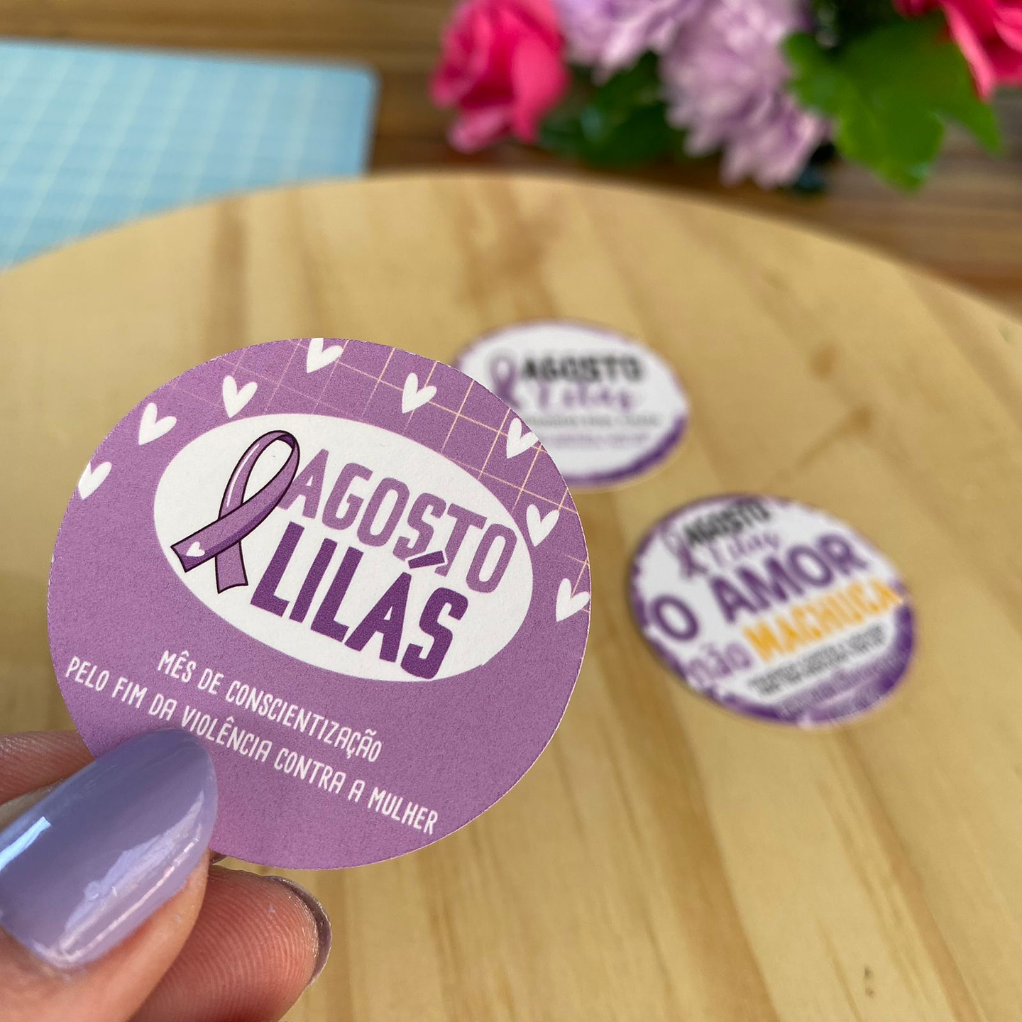 Arquivo de Corte Agosto Lilás em Pdf 9