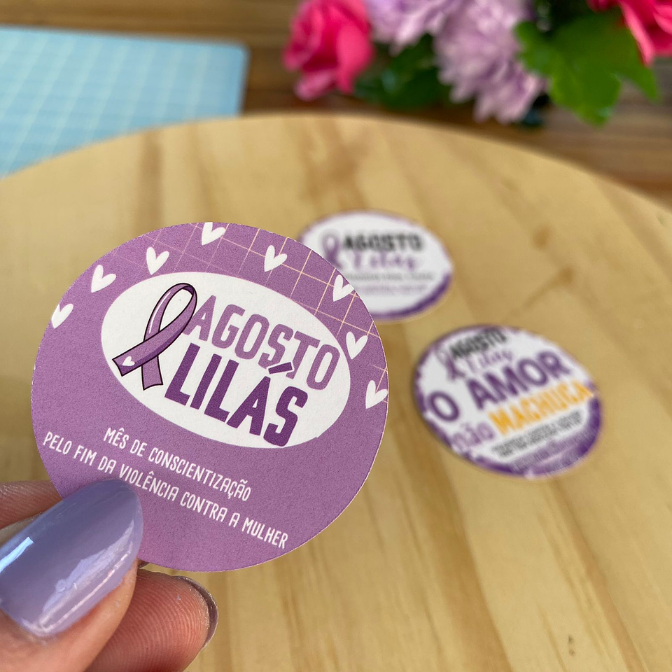 Arquivo de Corte Agosto Lilás em Pdf 9