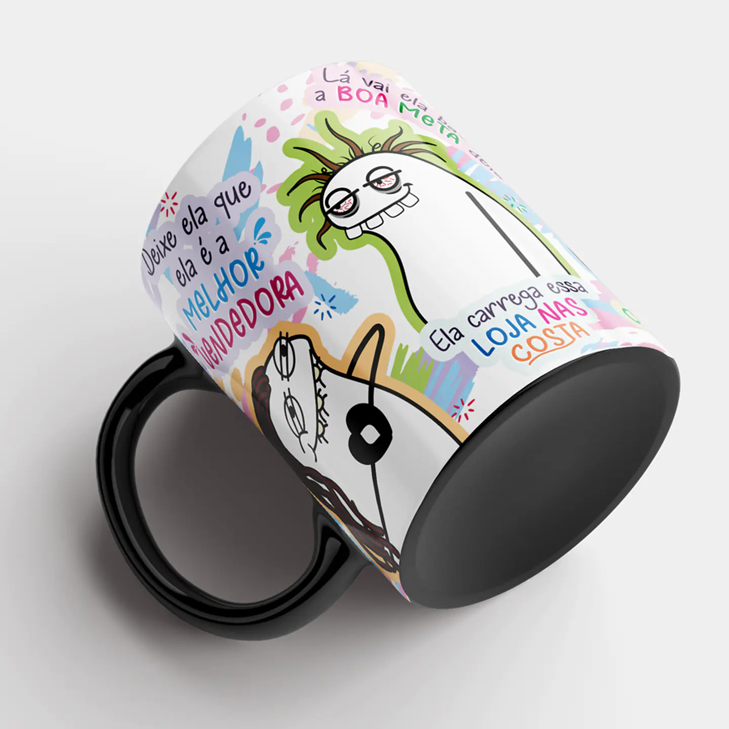 Arte Caneca Deixe ela que ela é a Melhor Vendedora Arquivo Png 7