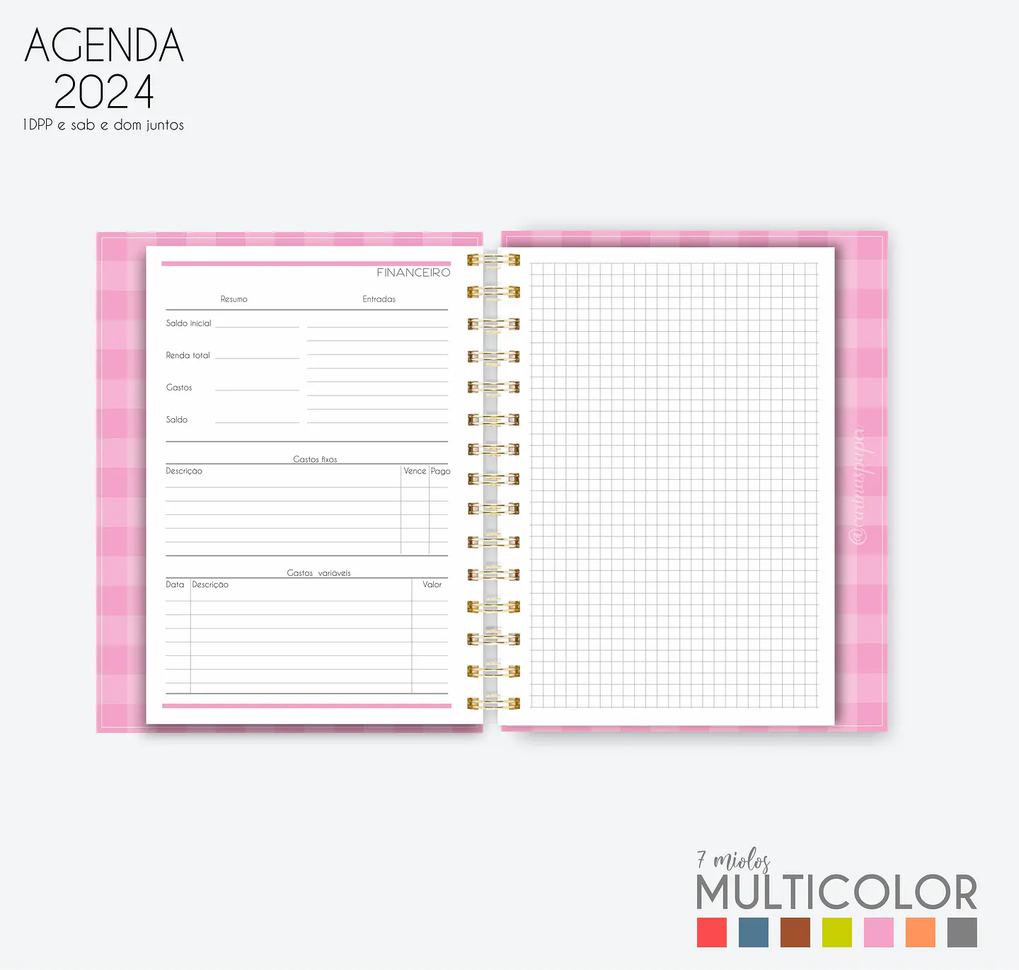 Arquivo Agenda MultiColor 2024 em Pdf  9