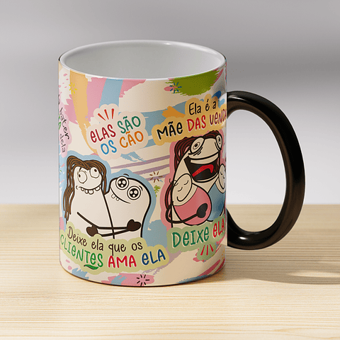 Arte Caneca Deixe ela que ela é a Melhor Vendedora Arquivo Png