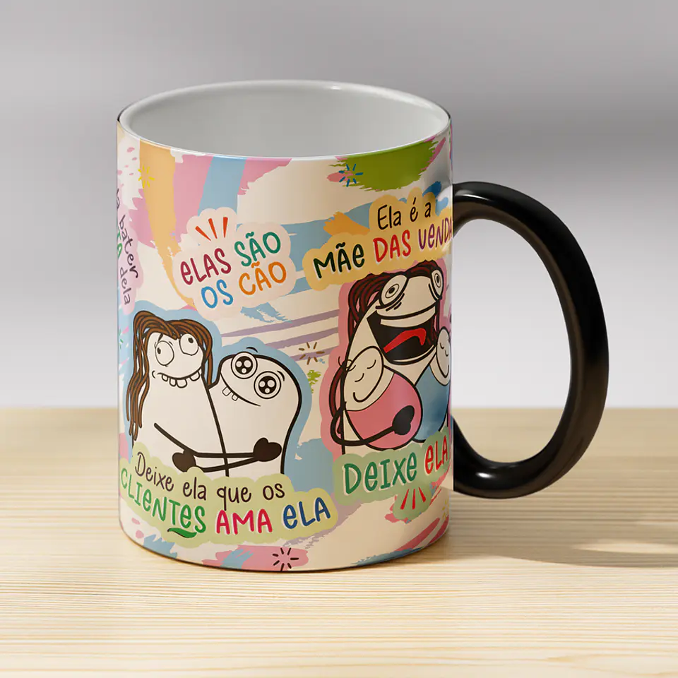 Arte Caneca Deixe ela que ela é a Melhor Vendedora Arquivo Png 9