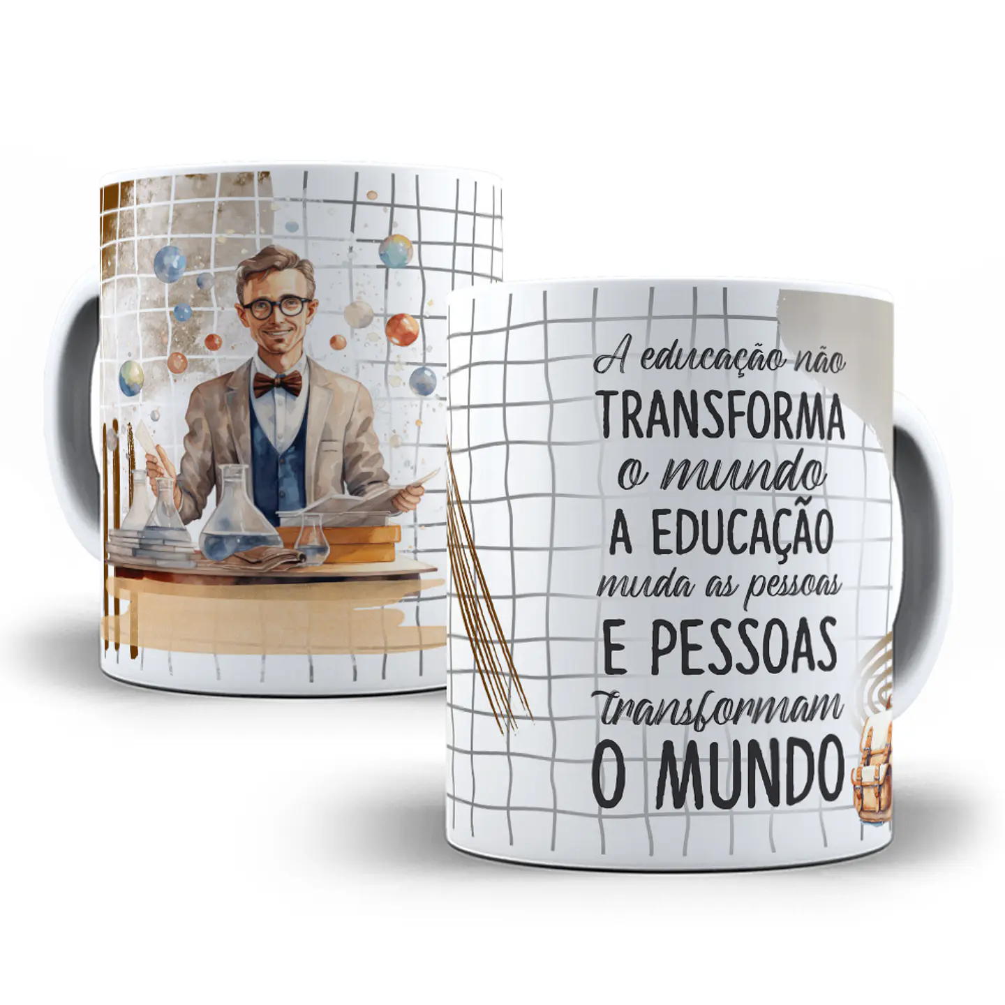 10 Artes para Caneca Dia dos Professores em CorelDraw 2