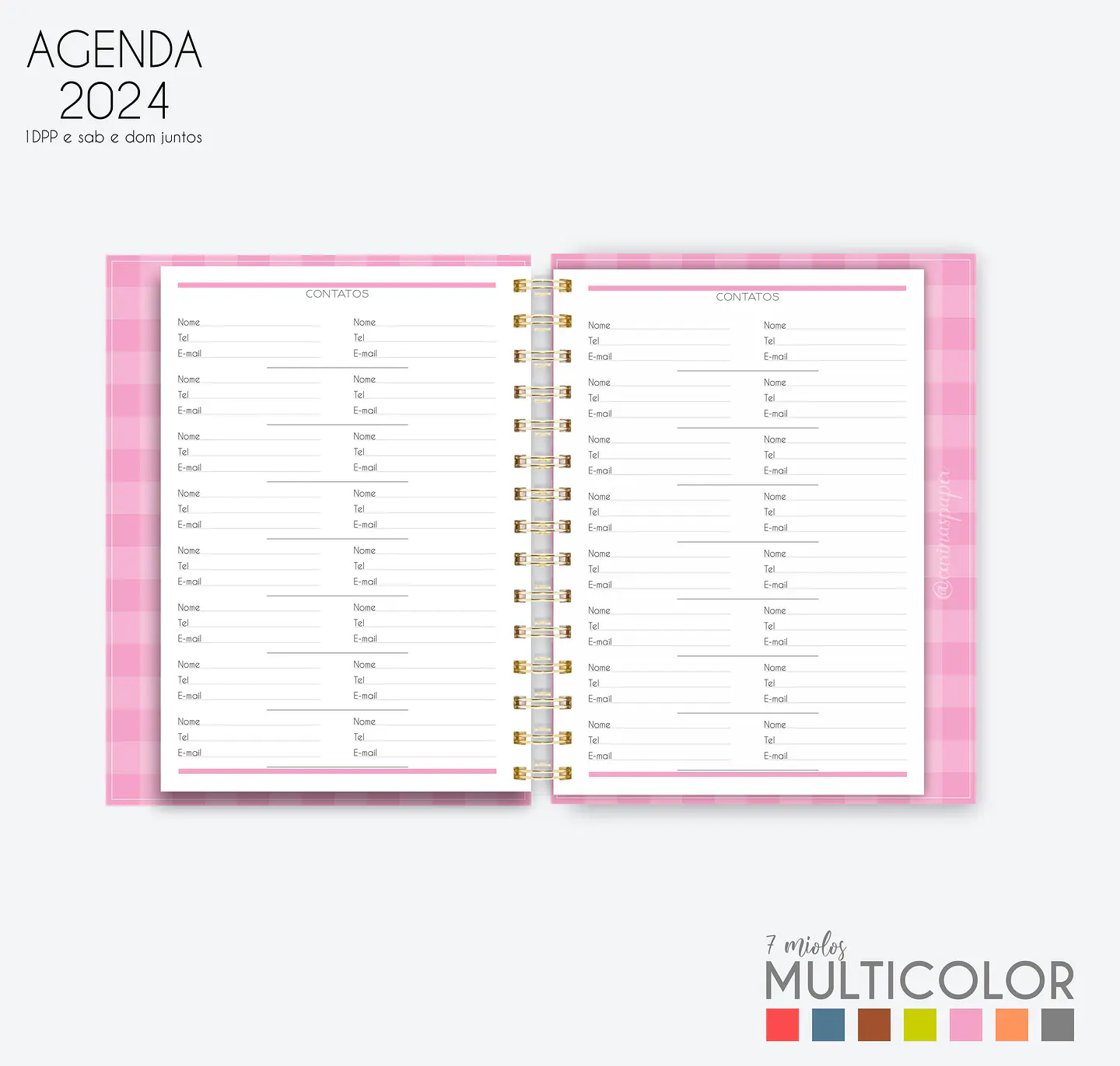 Arquivo Agenda MultiColor 2024 em Pdf  13
