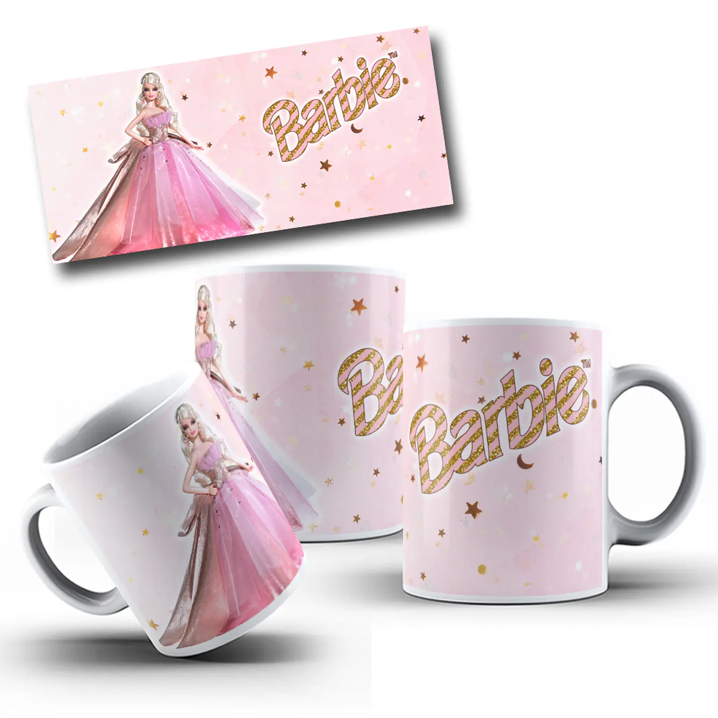 10 Artes Canecas Barbie em Photoshop 4