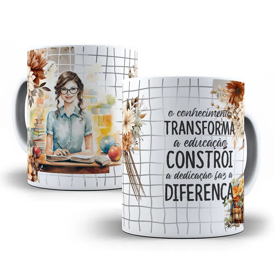 10 Artes para Caneca Dia dos Professores em CorelDraw 5