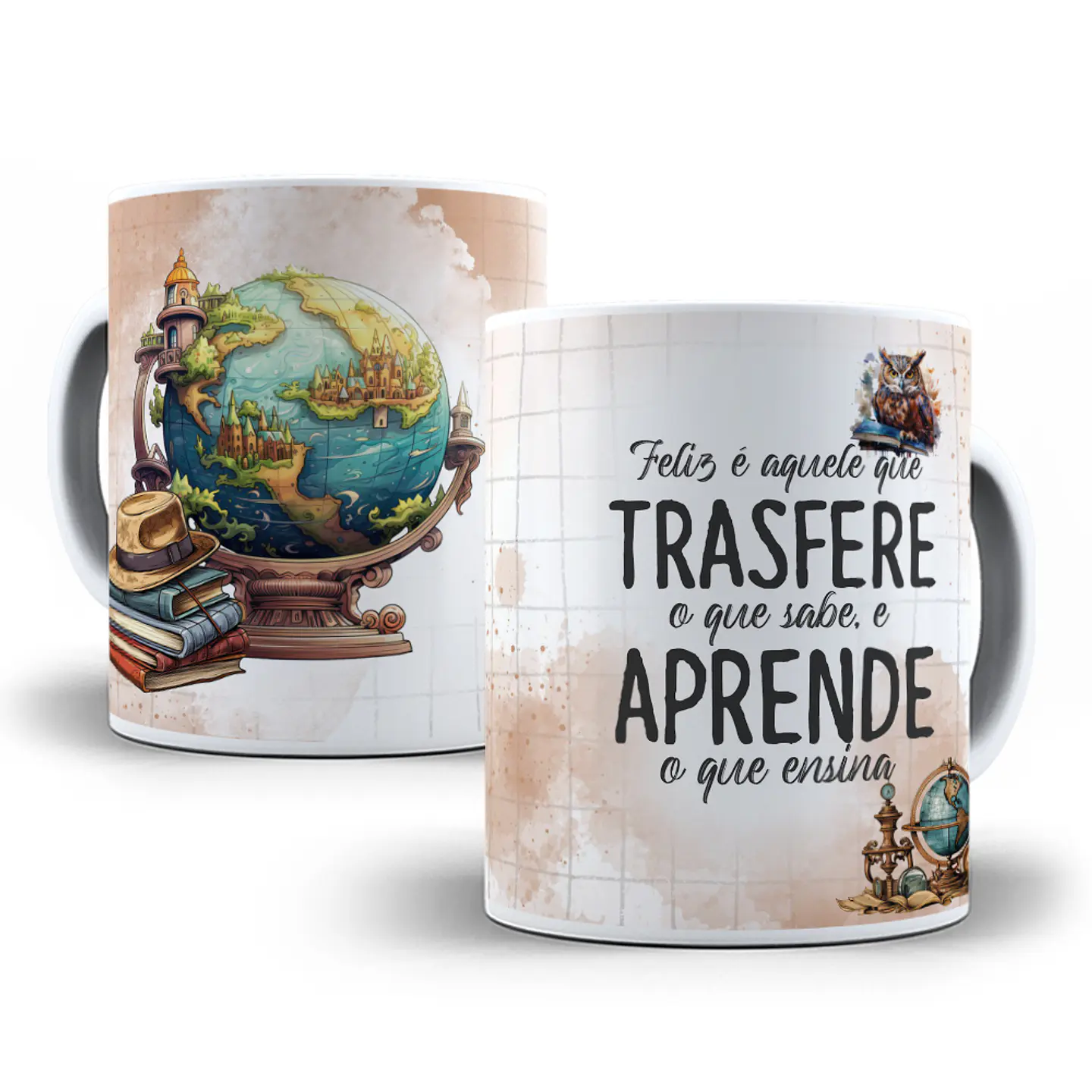 10 Artes para Caneca Dia dos Professores em CorelDraw 6