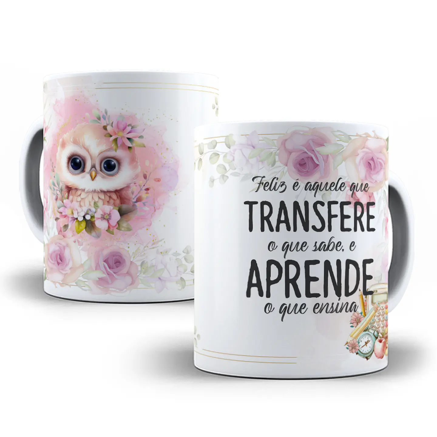 10 Artes para Caneca Dia dos Professores em CorelDraw 7