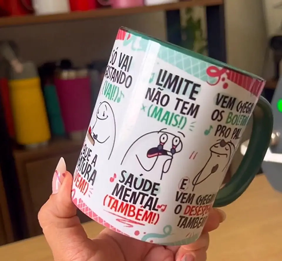 Arte Caneca Fui Passando no Crédito Esqueci a Fatura Arquivo Png  2