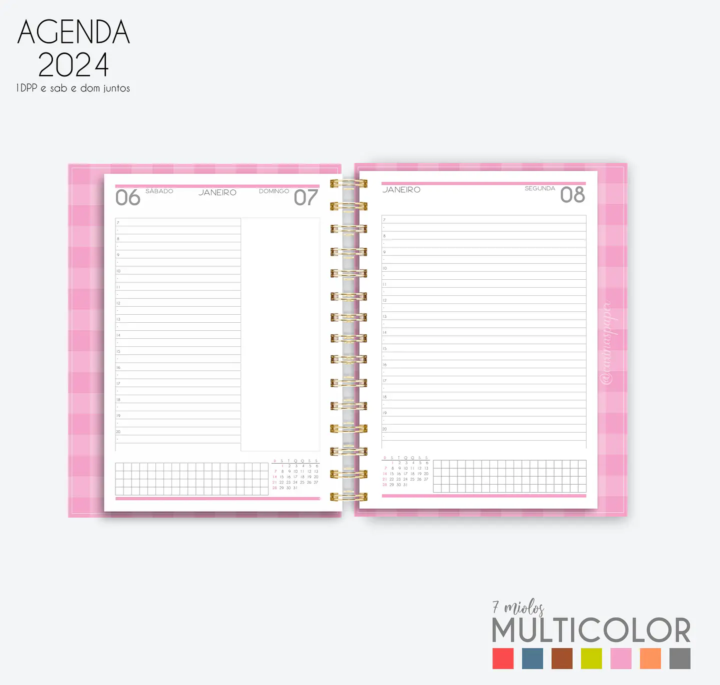 Arquivo Agenda MultiColor 2024 em Pdf  16