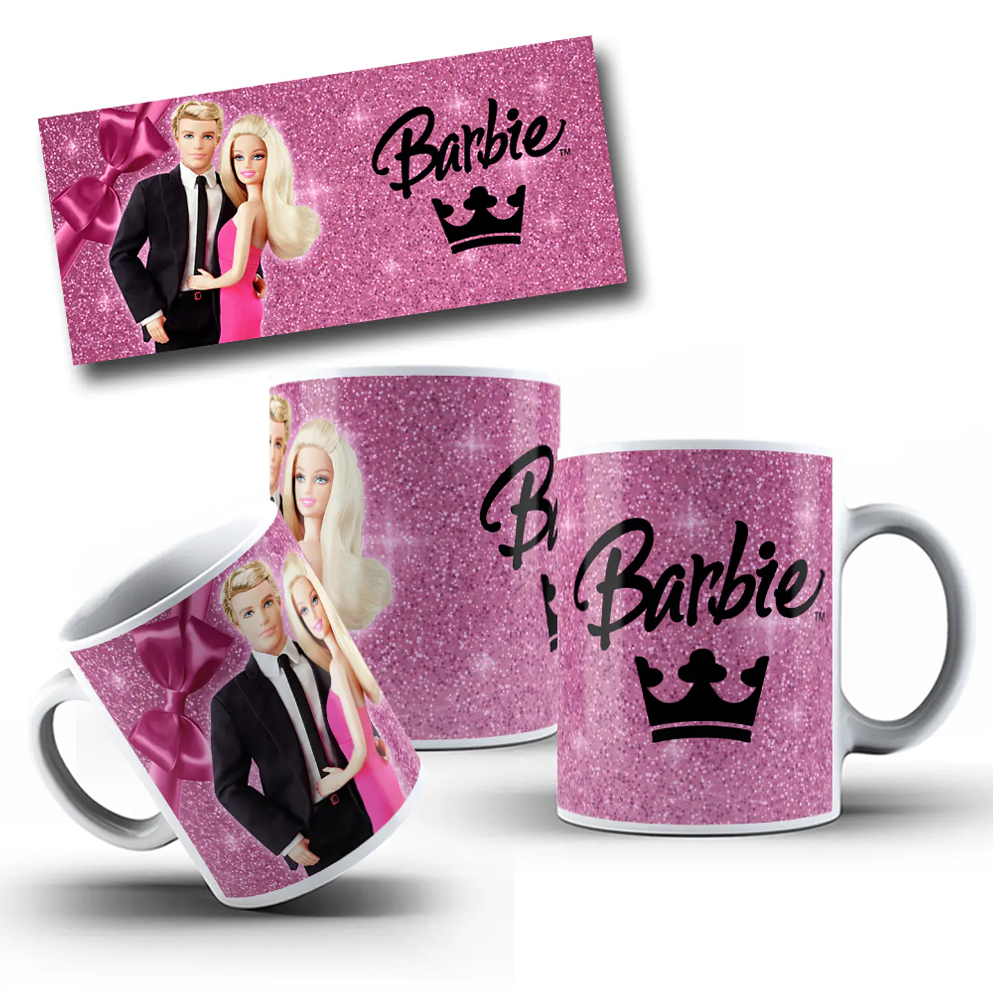 10 Artes Canecas Barbie em Photoshop 8