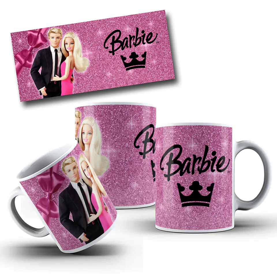 10 Artes Canecas Barbie em Photoshop 8