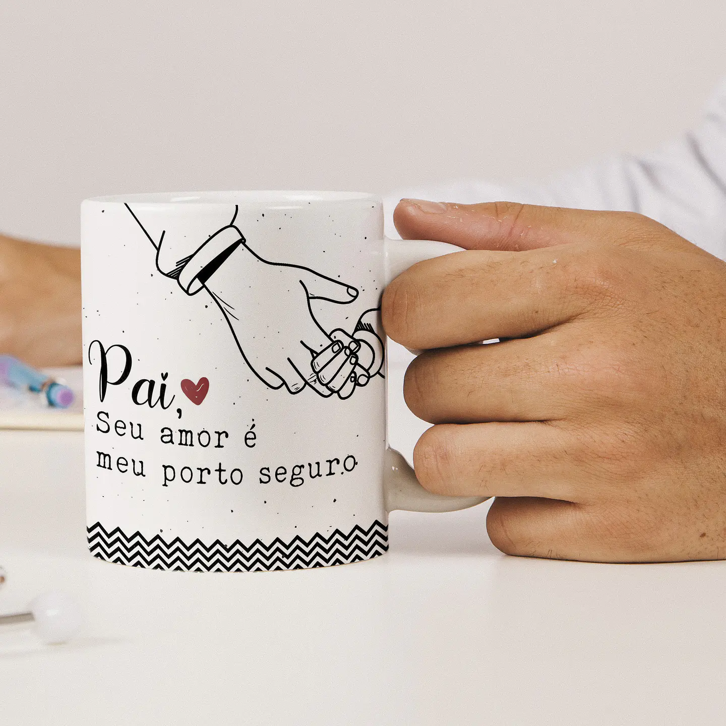 10 Artes Canecas Dia dos Pais Minimalista em Corel Draw 7