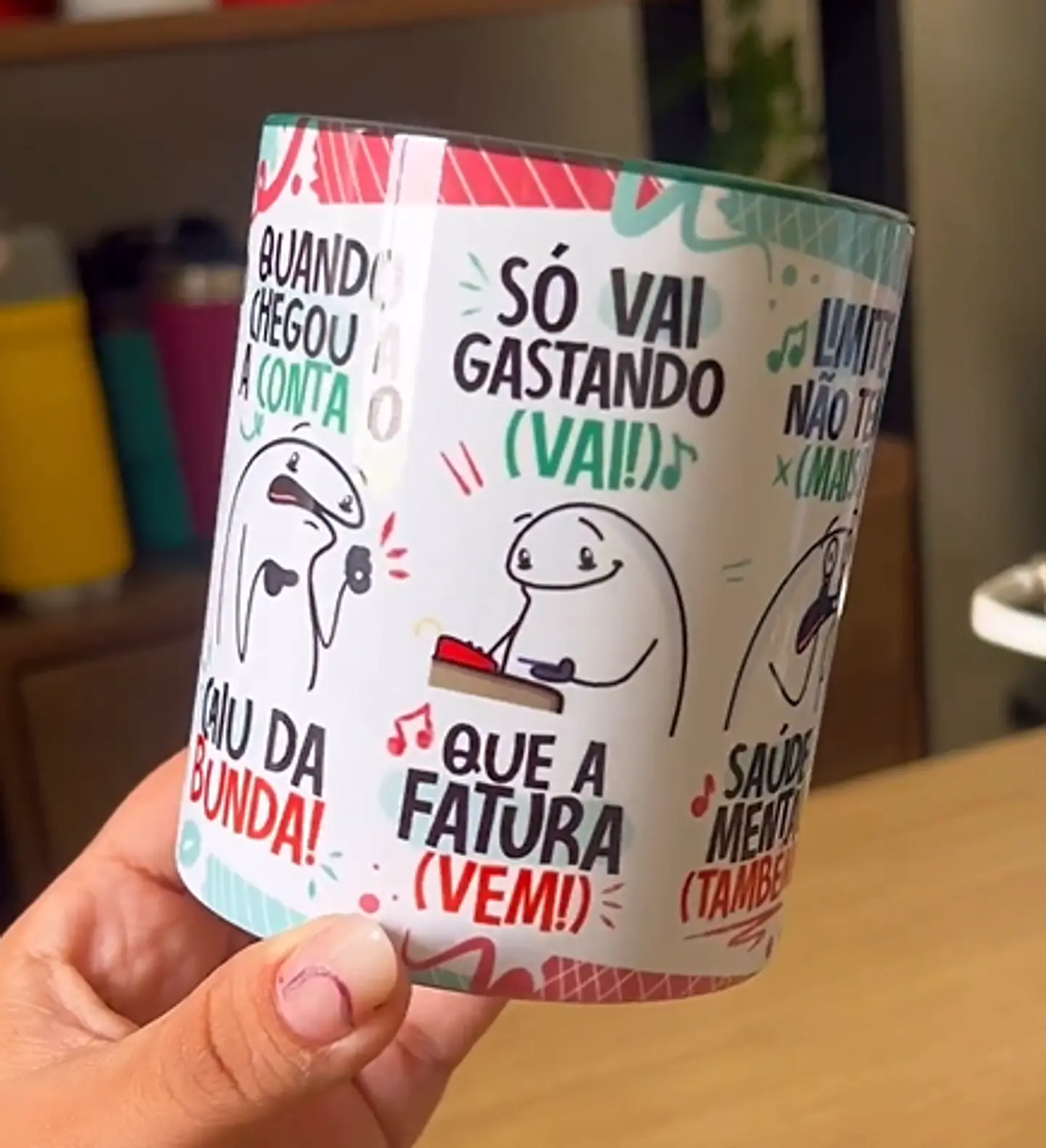 Arte Caneca Fui Passando no Crédito Esqueci a Fatura Arquivo Png  4