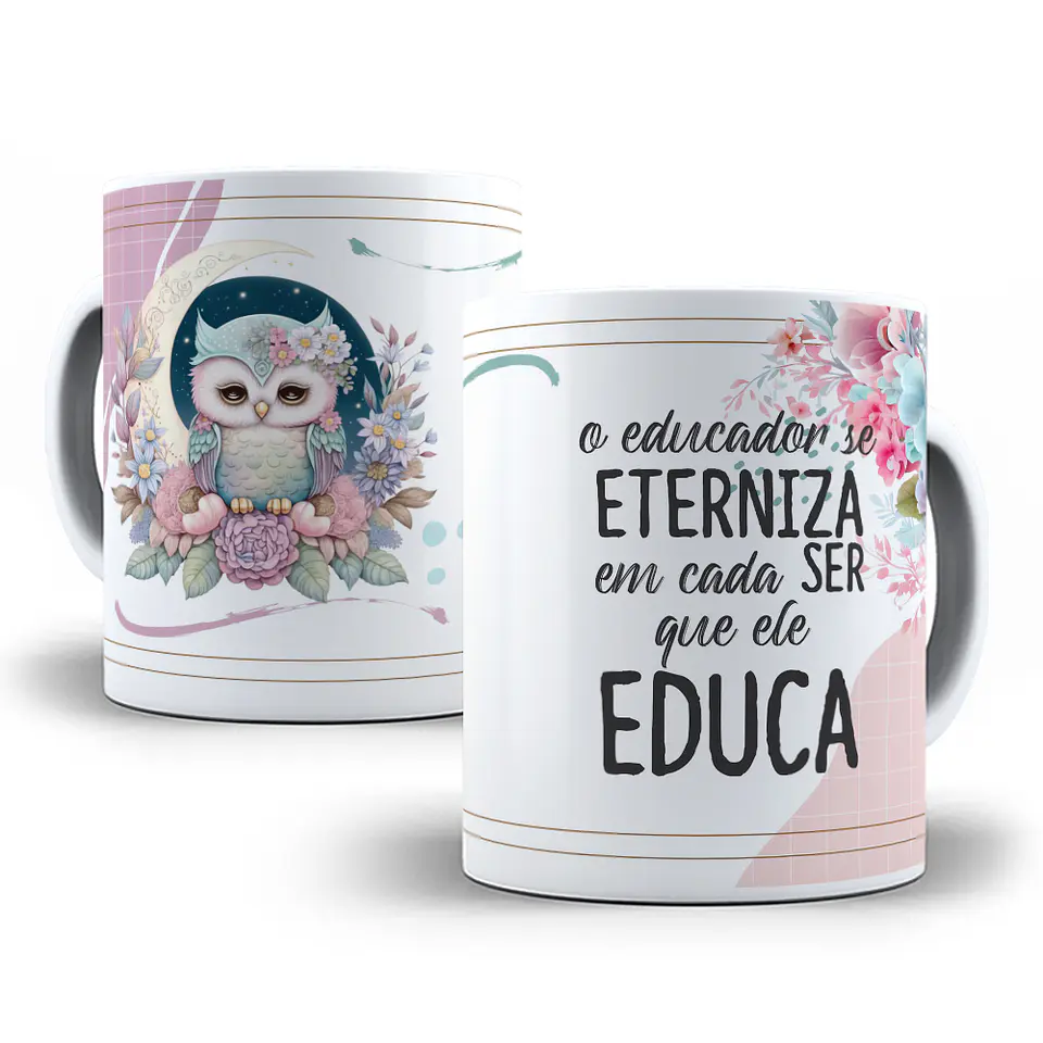 10 Artes para Caneca Dia dos Professores em CorelDraw 11
