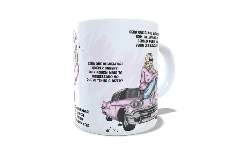 Arte Caneca Luisa Sonza - Menina, tá ficando muito tarde tá tocando o teu Alarme... Arquivo Png 5