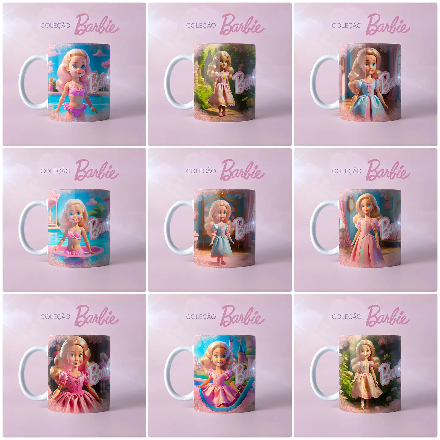 33 Artes Caneca Barbie em Jpg 2