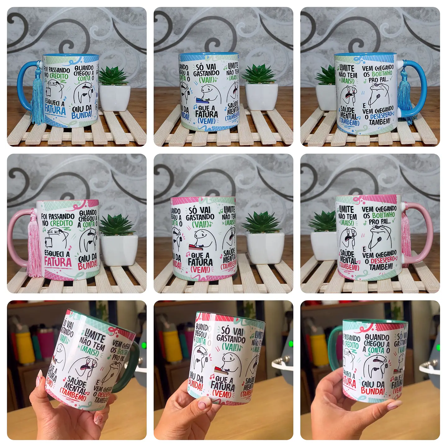 Combo Arte Caneca Foi Passando no Crédito Esqueci a Fatura  Arquivo Png 1