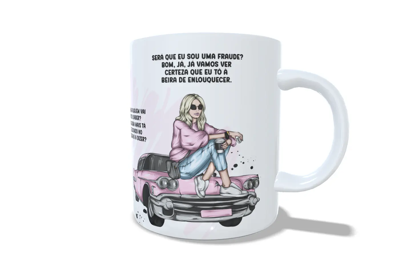 Arte Caneca Luisa Sonza - Menina, tá ficando muito tarde tá tocando o teu Alarme... Arquivo Png 6