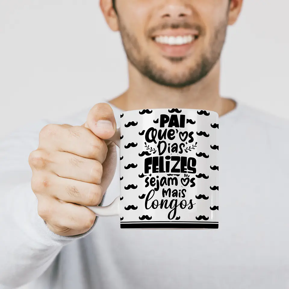 10 Artes Canecas Dia dos Pais Minimalista em Corel Draw 10