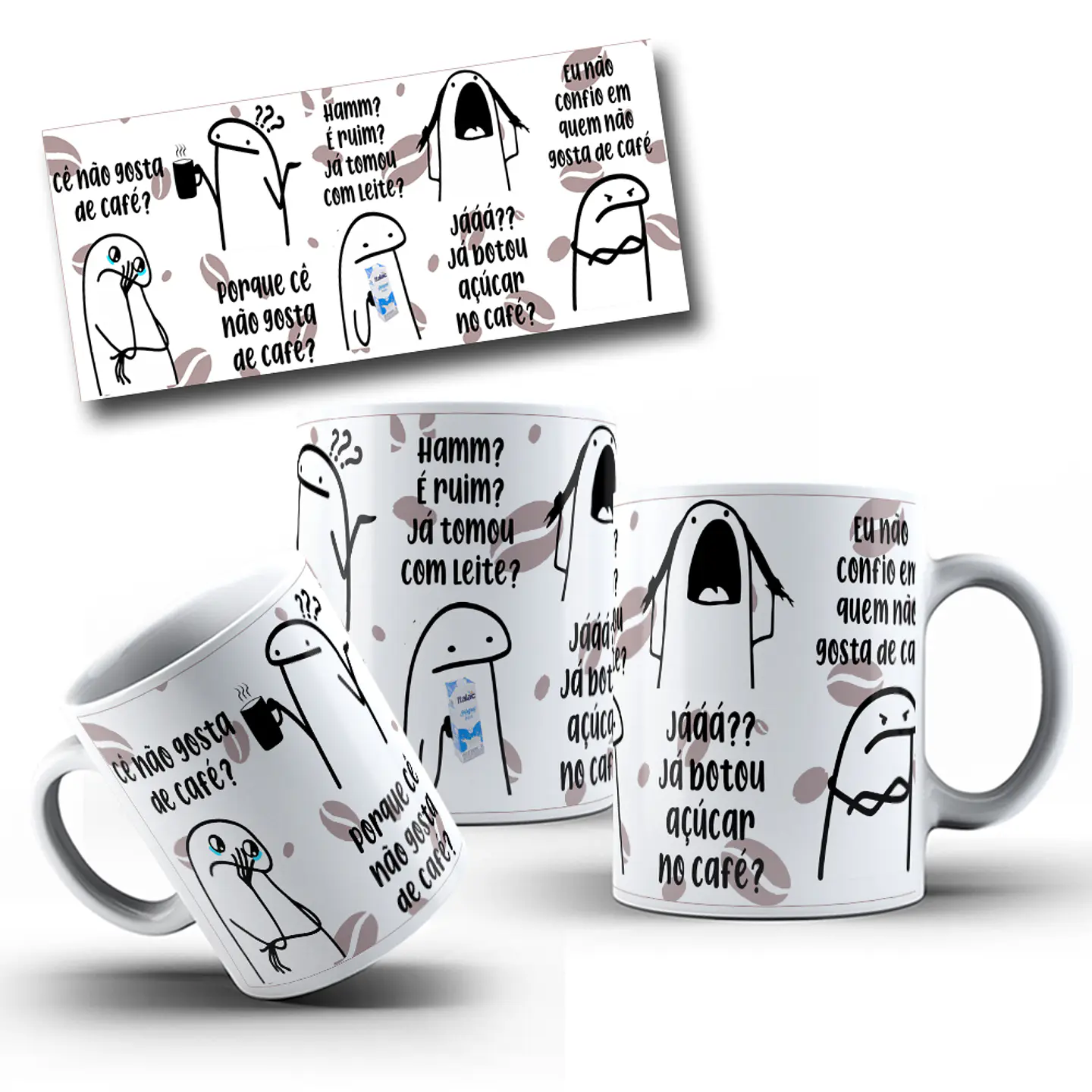 Artes para Caneca Flork Cê não Gosta de Café Arquivos Png  1