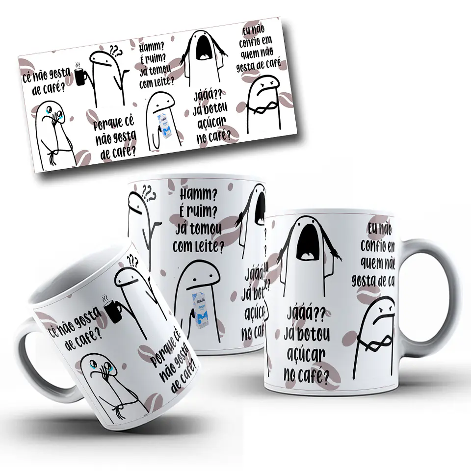 Artes para Caneca Flork Cê não Gosta de Café Arquivos Png  1