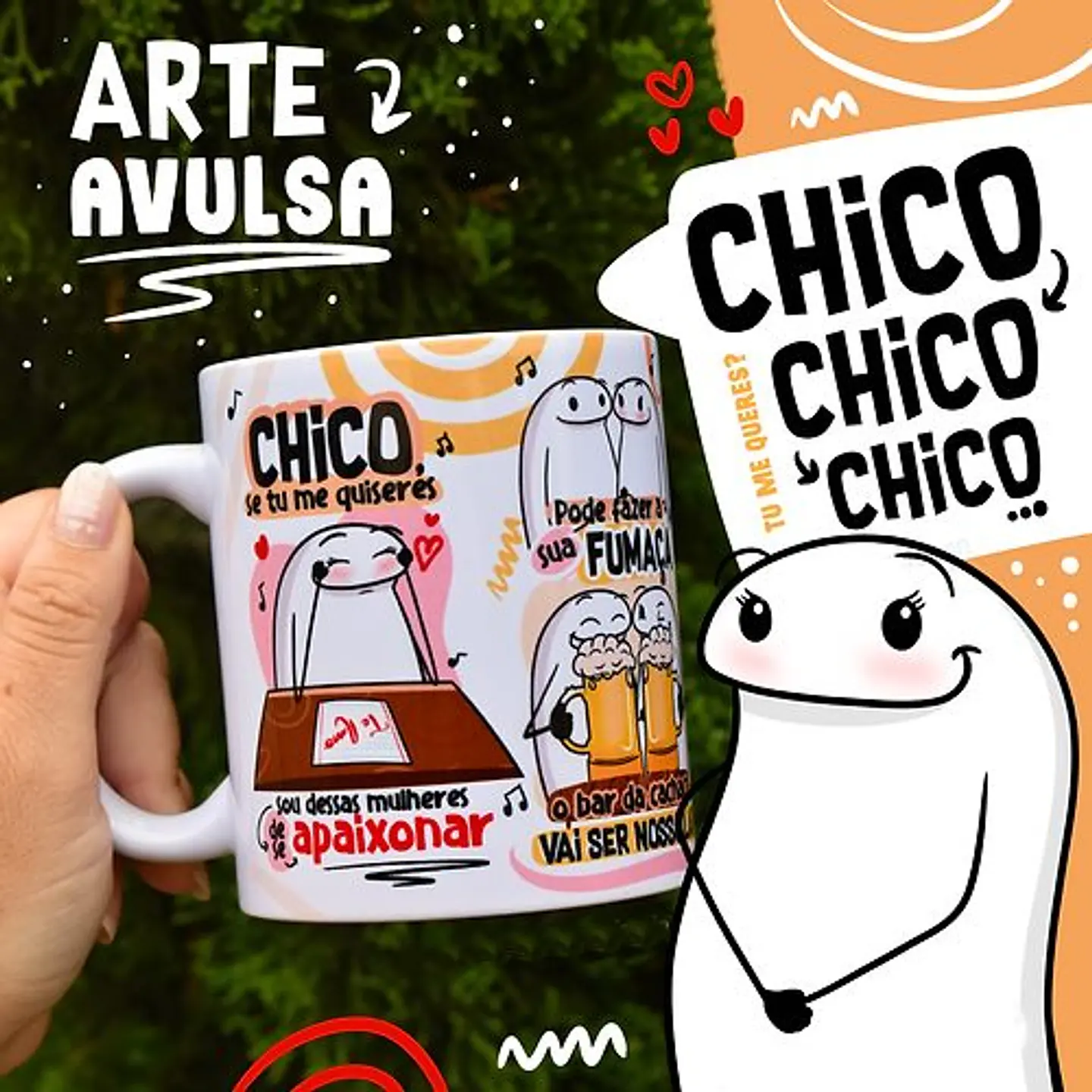 Arte Caneca Luisa Sonza - Chico se tu me quiseres sou dessas de se apaixonar Arquivo Png   1