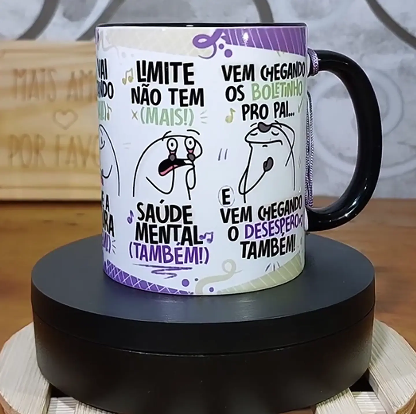 Arte Caneca Fui Passando no Crédito Esqueci a Fatura Roxo Lilás Arquivo Png 4