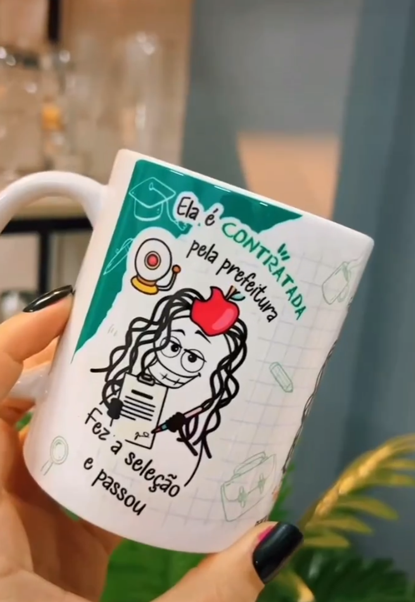 Artes para Caneca Flork Professora Concursada Arquivos Png 1
