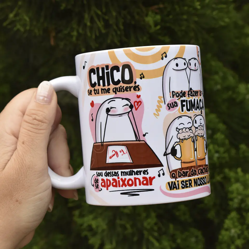 Arte Caneca Luisa Sonza - Chico se tu me quiseres sou dessas de se apaixonar Arquivo Png   3