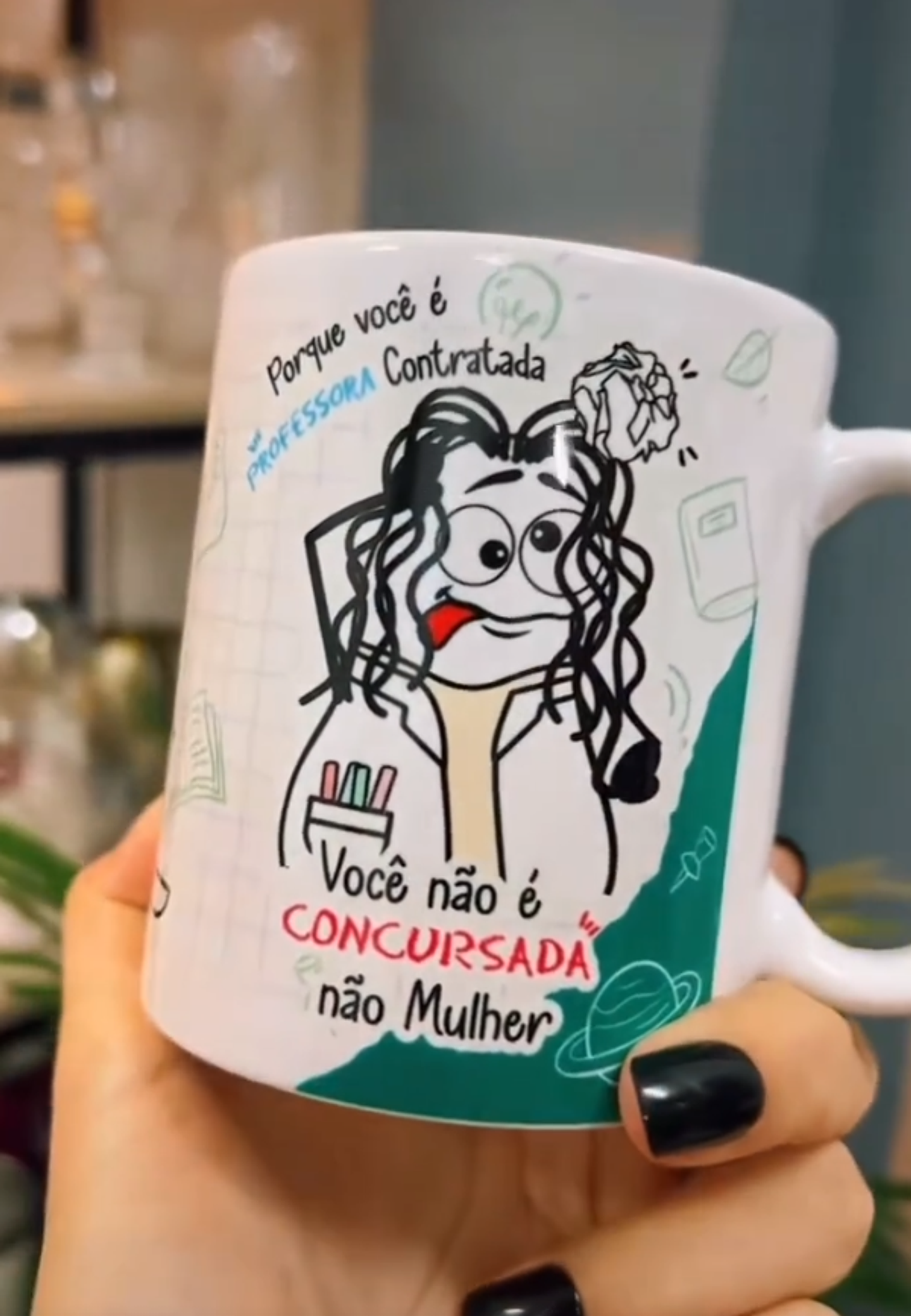 Artes para Caneca Flork Professora Concursada Arquivos Png 3