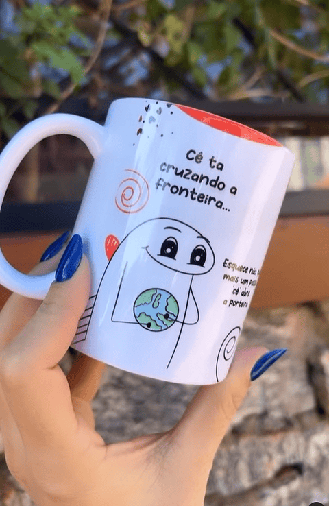 Artes para Caneca Fronteira Flork Musica Ana Castela Frases em Jpg
